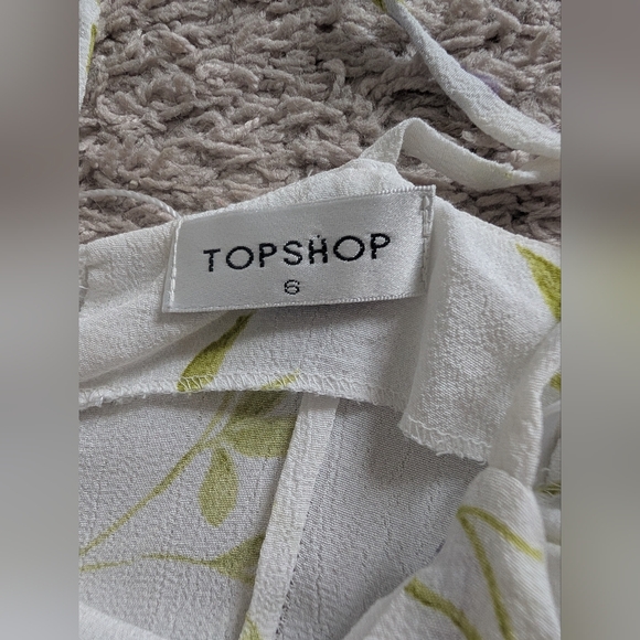 Topshop Rare Vintage 90s Made in UK Floral Lace-Up Slip Dress - Picture 12 of 16